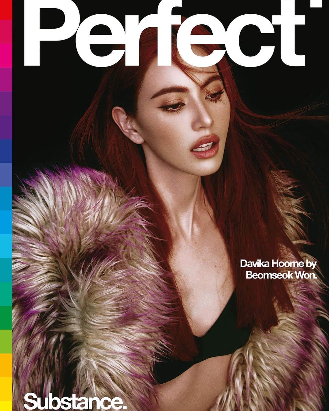 のインスタグラム：「Davika Hoorne is a triple threat.   Making her acting debut in 2010, the Thai actress, singer and model has created a universe of her own, in which she engulfs the viewer - whether on the big screen, or through fashion’s social presence.   In Perfect Issue Five, @davikah becomes the lavish and hedonistic enchantress, captured through the lens of photographer Beomseok Won.  📲Pre-Order Perfect Issue Five exclusively in the link in bio.   Photographer @bumfoto Fashion Editor @bryanboy Talent @davikah  Hair Noppasit Cheerakulltananan Make-up Janejira Phanvichian  Fashion @gucci  Production @a_prject Executive Producer @bokellysuh Set design @yeabyul Photographic assistance @kannn_by, Haeun Lee  Fashion assistance @bow_lim_ji Set design assistance @pm.06.06 Production assistance @indigochoi   #Davikah #DavikaHoorne #PerfectIssueFive」
