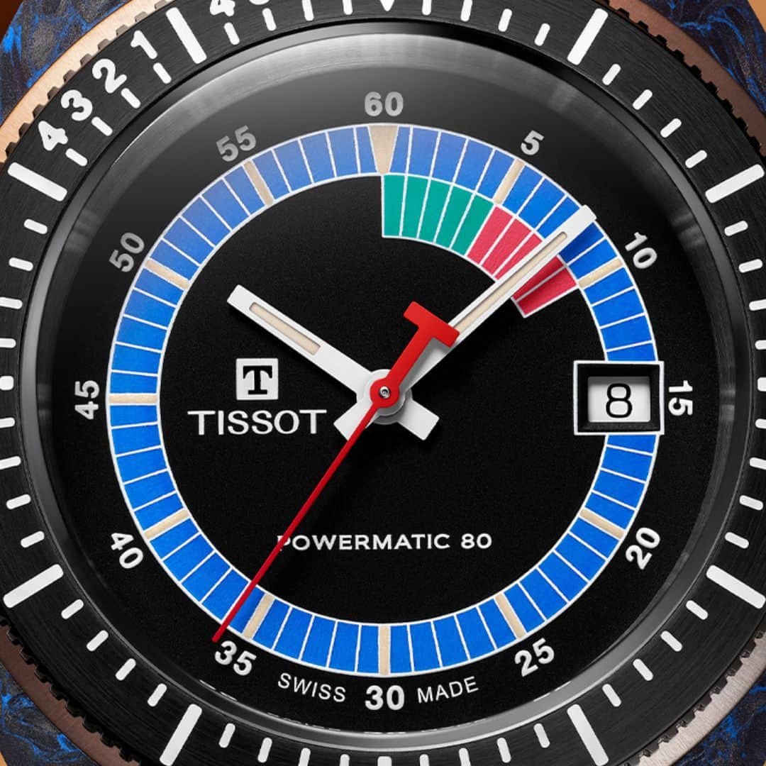 のインスタグラム：「Enjoy every hour with the automatic movement of the Tissot Sideral.」