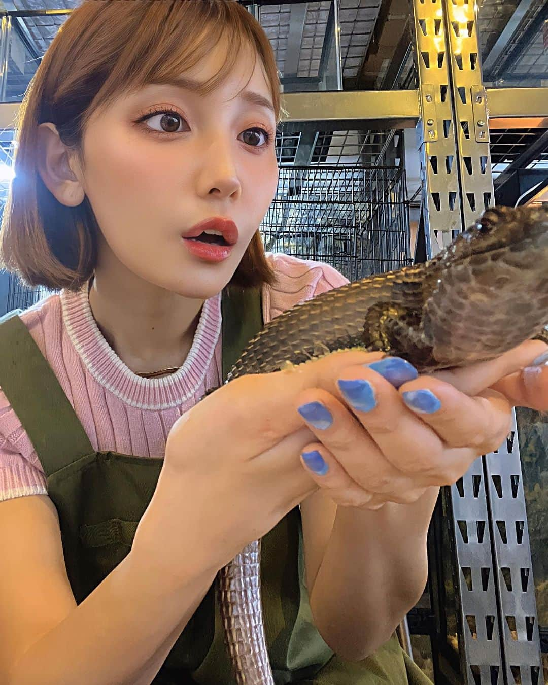 小島みゆのインスタグラム：「※爬虫類苦手な人閲覧注意⚠️  ちっちゃいゴジラみたい😍🦎」