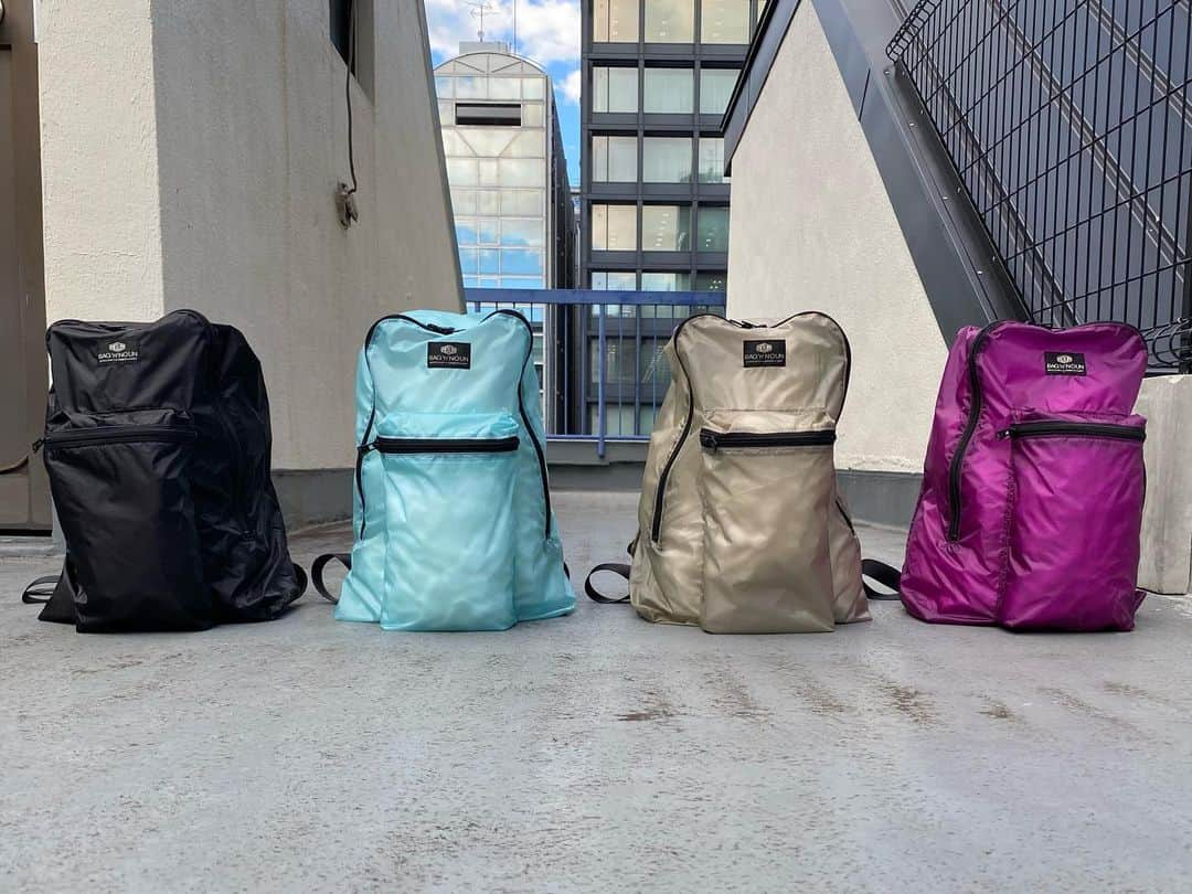 バッグンナウンのインスタグラム：「・ CAMP SAC 2020 ¥12,980-  col. BLACK / SAX / BEIGE / VIOLET  透け感をお楽しみいただける"CAMPシリーズ"の デイパックが再入荷しました🧊  撥水性、強度、軽さを兼ね揃えた CORDURAリップストップナイロンを使用し、 普段使いだけでなく、ご旅行や アウトドア用としても活躍します◎  ぜひ店頭でご覧ください。  #bagnnoun #バッグンナウン  #necessaryorunnecessary  #mamborama #madeinjapan #日本製 #bag #バッグ」