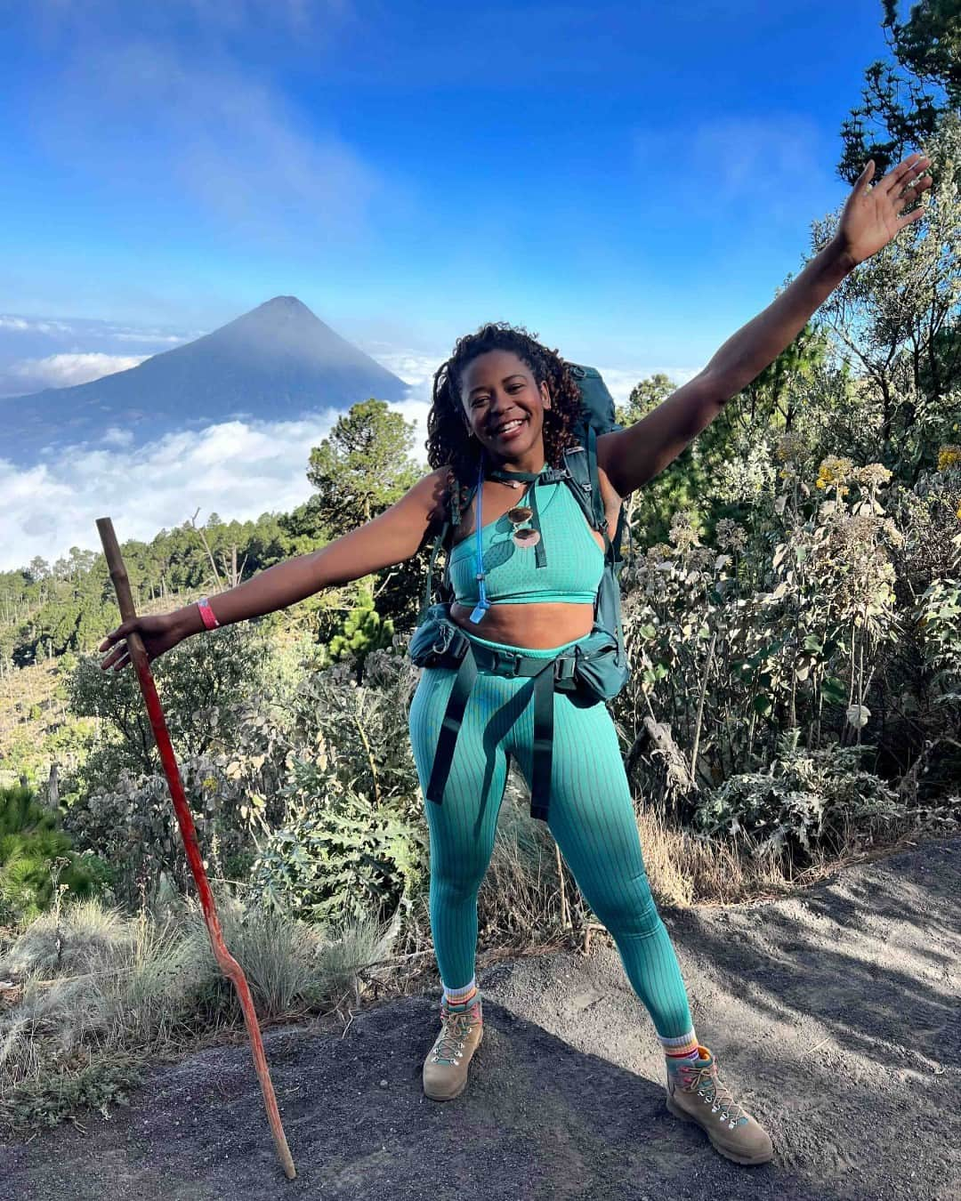 グレゴリーのインスタグラム：「🌋 Backpacking to a live volcano, count us in! Travel guru & Gregory Ambassador Olivia Tati from @theoliviatati is back again with another once-in-a-lifetime trip for all of you.   Check out her latest blog, where she shares a detailed trip recap of one of her most breathtaking backpack trips to a must-see spot.   Curious about where this is? Click the link in our bio to find out. If you think know where this is drop your guess below. 👇」