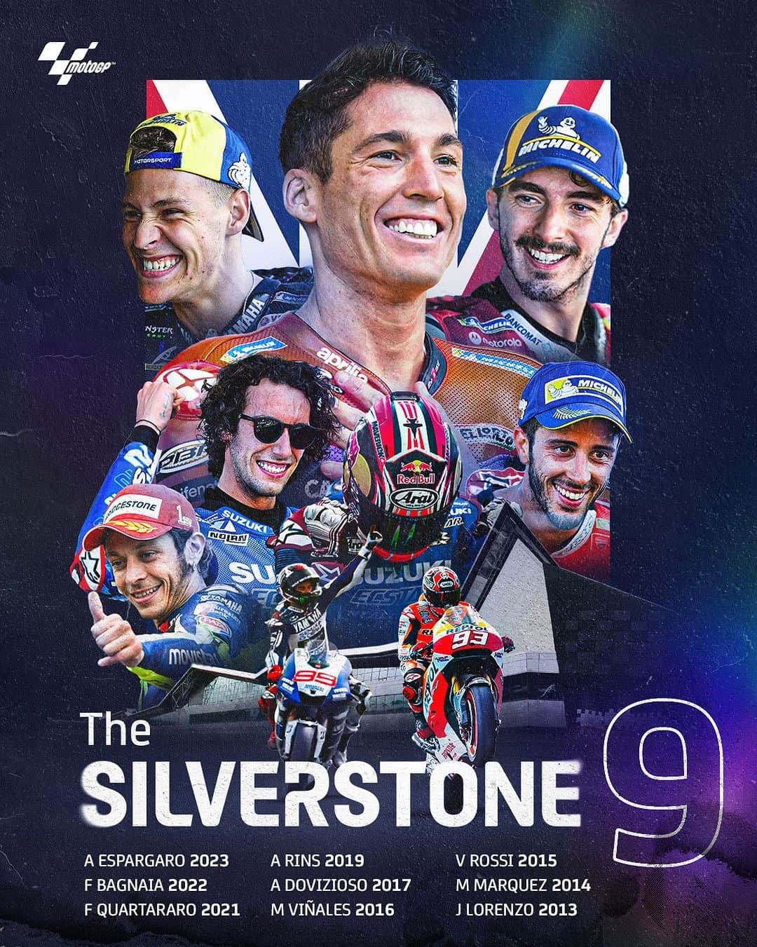MotoGPさんのインスタグラム写真 - (MotoGPInstagram)「The Silverstone streak continues! ✅ @aleixespargaro’s victory made it nine different winners in the last nine Grand Prix races at the #BritishGP 🇬🇧  #MotoGP #Motorcycle #Racing #Motorsport」8月10日 23時00分 - motogp