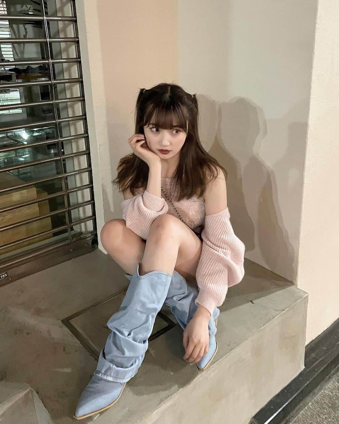 河﨑莉奈のインスタグラム：「굿나잇🎀🤍」