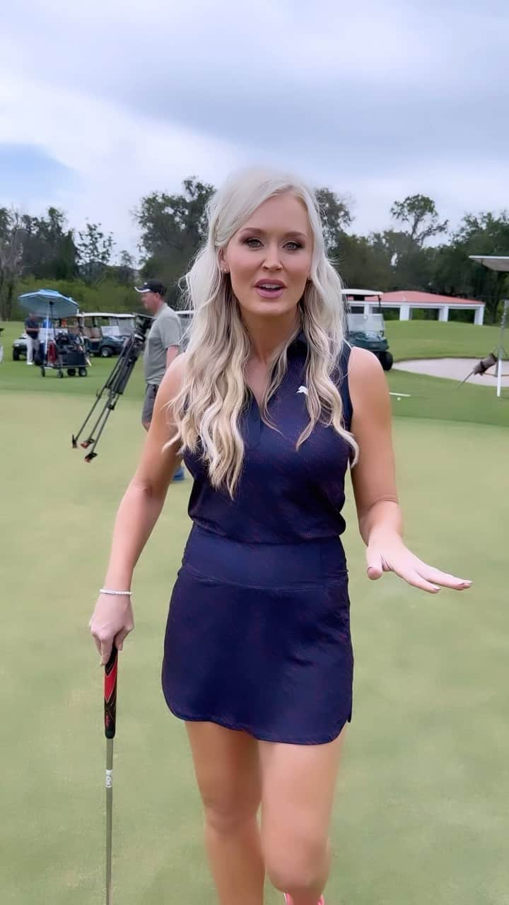 ブレア・オニールのインスタグラム：「Anyone wanna sink more putts?! A all New episode of #SchoolOfGolf was released this Monday and it’s all about helping you make more putts! ⛳️🙌🏼」