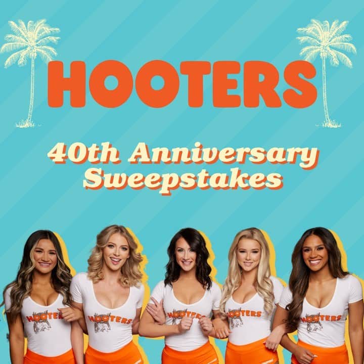 Hootersさんのインスタグラム写真 - (HootersInstagram)「We’re going all out to celebrate 40 years of Hooters! Enter to win tickets to our exclusive 40th anniversary bash where it all began: Clearwater, FL! Visit Hooters.com to enter to win today 🦉」8月11日 0時06分 - hooters