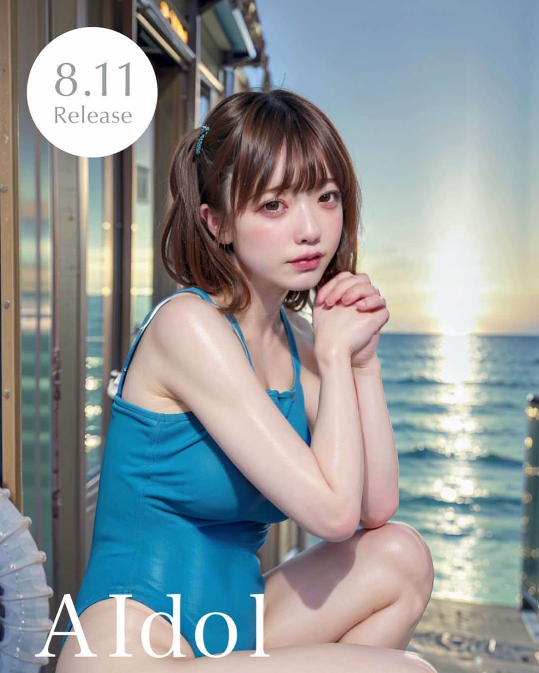 のインスタグラム：「8/11 本日 塩見きら初 AI写真集 を発売します なんと403円 しおみだけに  なんでAIで写真集を発売しようと思ったのか これからのAIにどんな希望を持っているのか フリーランスになってどんな考えで活動をし始めたのか いろんなことを語っているインタビューも掲載させていただいております  Kindleにて 塩見きら AIdol で検索してください🤍 よろしくどうぞです」