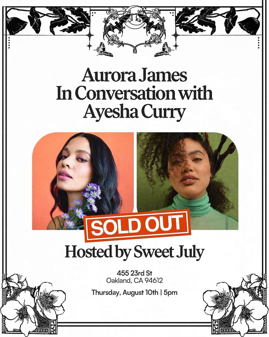 ミスティー・コープランドのインスタグラム：「OAKLAND! Can’t wait to see you tonight and chat with the beautiful, talented & hard-working @ayeshacurry @sweetjuly!   Excited to sit down with the sold out crowd, share some stories from Wildflower and sign some books! See you at 5pm! 📖🫶🏽」