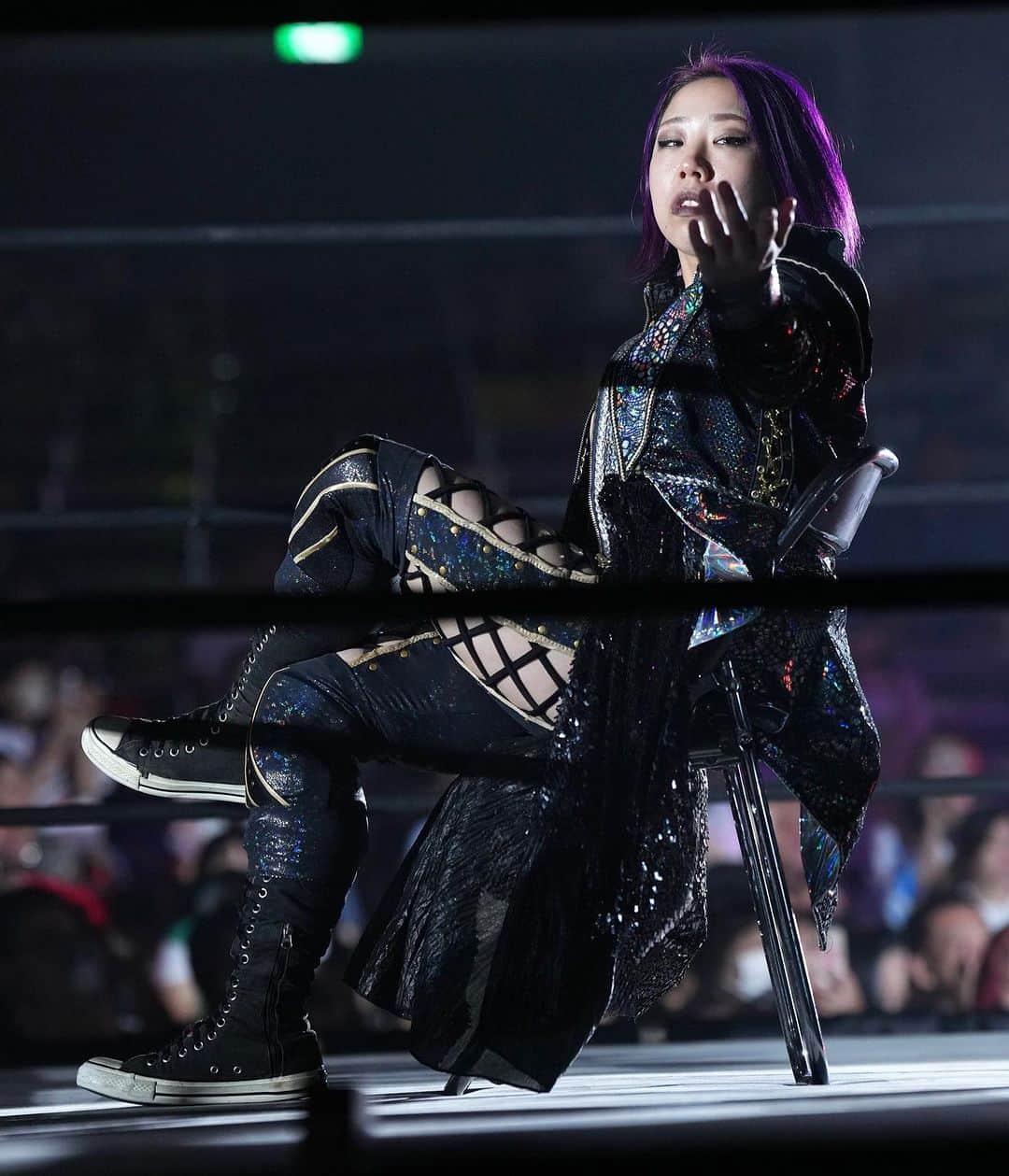 DASH・チサコのインスタグラム：「2023.8.4  #GLEAT 両国国技館 #仙女  #sendaigirlspro #女子プロレス #プロレス #SENJO #dashchisako」