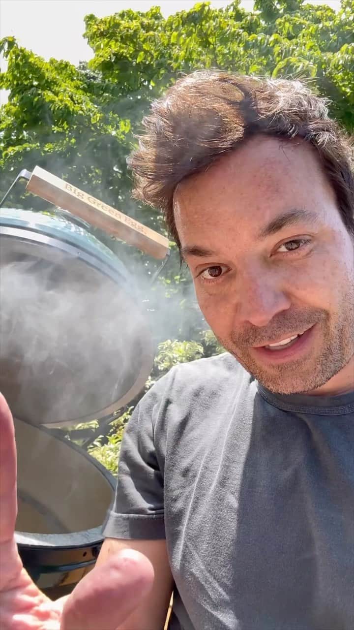 のインスタグラム：「I have entered my Big Green Egg era.」