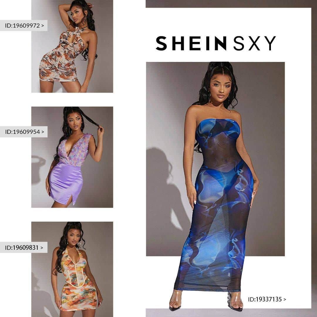 のインスタグラム：「⚠️ DANGEROUS CURVES AHEAD ⚠️ Step into the spotlight with curve-hugging styles that show off your shape ✨  🔎19337135 19609972 19609954 19609831 16925360 16954889 17525484 17058899  #SHEINSXY」