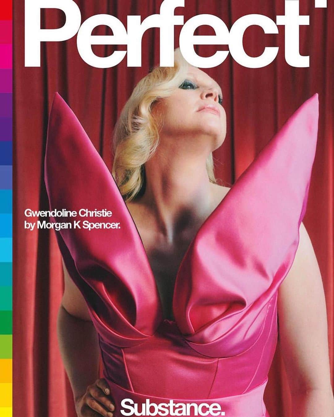 IMG Modelsのインスタグラム：「Queen G. 👑 #GwendolineChristie (@gwendolineuniverse) covers @theperfectmagazine. 📷 @morgan_k._spencer 👗 @kegrand ✂️ @sydhayeshair 💄 @mirandajoyce #IMGmodels」