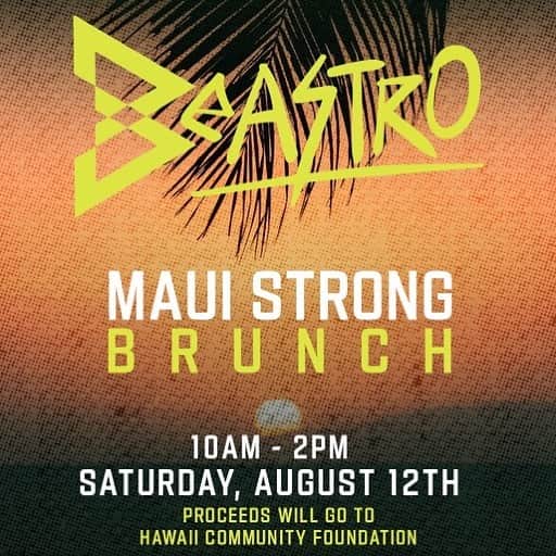 マーショーン・リンチのインスタグラム：「This Saturday… Come to @beastropdx for our #MauiStrong Hawaiian Brunch. Proceeds will be donated to @hawaiicommunityfoundation. To learn more about HCF or donate directly, hit the link da bio. Call Beastro or hit OpenTable for a rest. #FamilyFirst」