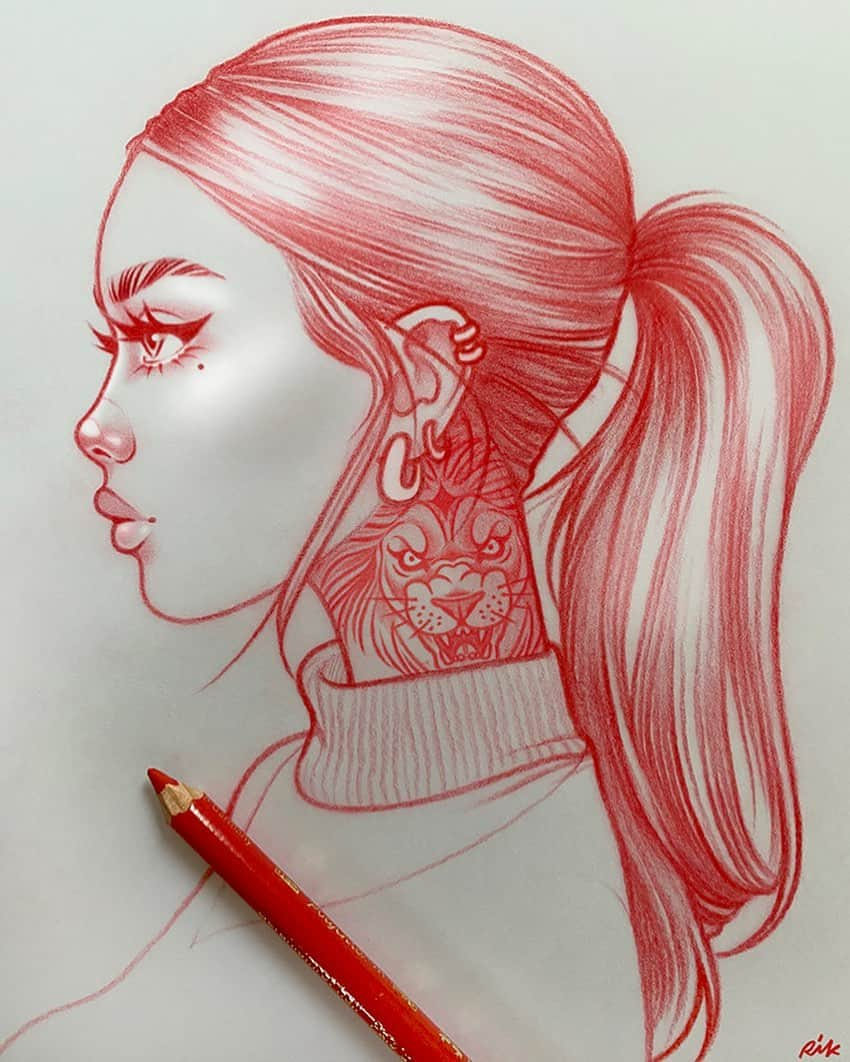 Rik Leeのインスタグラム：「❤️✏️😈」