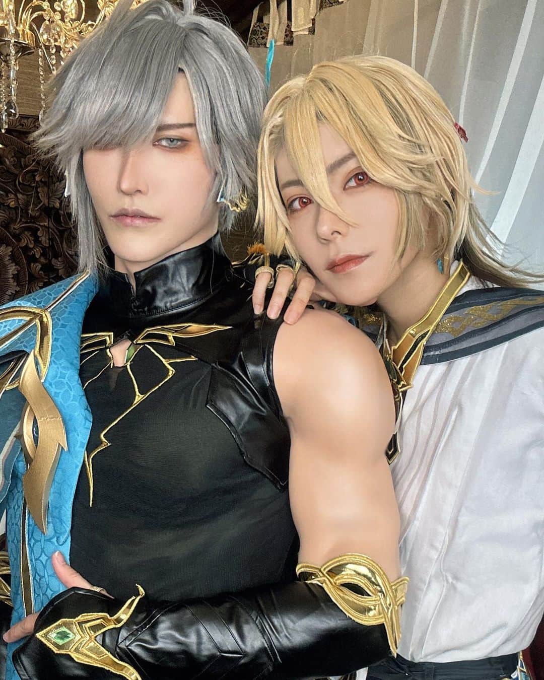 のインスタグラム：「アルカヴェちゃん  カーヴェ 桃戸もも  #cosplay #cosplayer #genshinimpactcosplay #genshincosplay #alhaitham #kaveh #コスプレ #原神コスプレ #アルハイゼンコスプレ #カーヴェコスプレ」