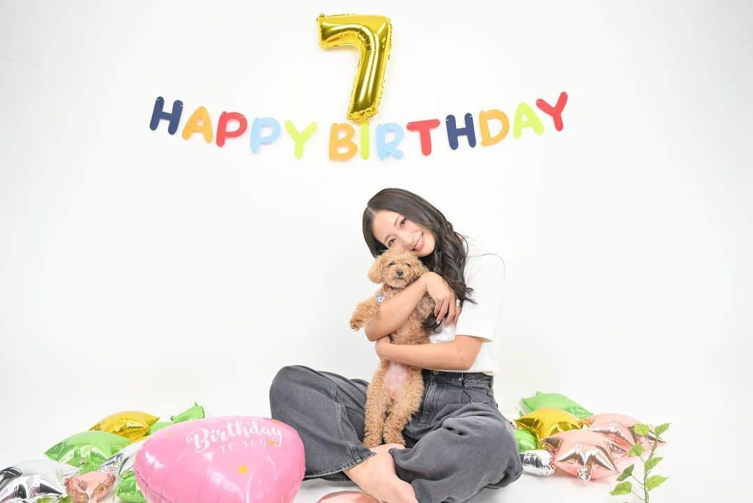 落合リザのインスタグラム：「Happy Birthday Richa🎂  on your birthday i just want to say thank u for being born and being a part of my life♥️u r my everything🐾  無性の愛😂♥️毎日大好き！」