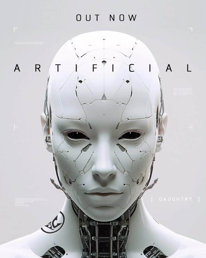 クリス・ドートリーのインスタグラム：「THE WAIT IS OVER!! CHECK OUT OUR NEW SINGLE ‘ARTIFICIAL’ - OUT NOW!!!   FIND IT WHEREVER YOU LISTEN TO MUSIC 🤘 LINKS IN BIO 🔥 HIT THOSE COMMENTS AND LET US KNOW WHAT YOU THINK!!!   #daughtry #chrisdaughtry #artifical #artificalintelligence #ai #newmusic」