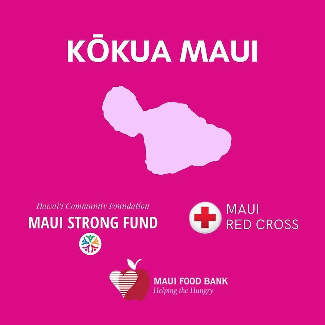 ジャック・ジョンソンのインスタグラム：「Repost from @kokuahawaiifoundation • Our friends and family on Maui have been devastated by fires. There are several ways you can kōkua. Monetary donations can be sent to:   ➡️Maui County Strong Fund (@hawaiicommunityfoundation) at: hawaiicommunityfoundation.org/maui-strong (Funds to be used to make grants for immediate needs to organizations that are assisting community members that have lost their homes)   ➡️ Hawaiʻi Red Cross (@hawaiiredcross) at: www.redcross.org/donate/donation (specify Maui Red Cross fire relief in the appropriate box)   ➡️Maui Food Bank (@mauifoodbank) at: mauifoodbank.org (donations will support food relief efforts across Maui)   Please click the links in our bio to directly donate to any of these organizations.  If you are on Maui and want to donate food and supplies, please reach out to your local council member or local relief center for details.  #kokua #maui #fire #breaking #lahaina #support #hawaii」