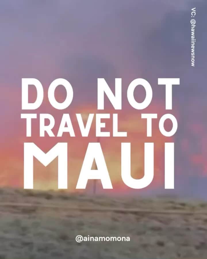 アンナ・パキンのインスタグラム：「Posted @withregram • @ainamomona Maui is not the place to have your vacation right now.   DO NOT TRAVEL TO MAUI.  Do not convince yourself that your presence is needed on an island that is suffering this deeply.   Mahalo to everyone who has donated and shown aloha to the community in this time of need.   Please check our Instagram Stories for updates and  follow @kakoo_haleakala  @mauirapidresponse and @hawaiinewsnow for more!   —  ‘Āina Momona is standing up this fundraiser to support our Maui community. All the funds raised will be given to the Hawaii Community Foundation Maui County Strong Fund https://www.hawaiicommunityfoundation.org/maui-strong to support disaster relief on Maui.  We are using this ActBlue platform because giving is quick and easy, and the funds come to us immediately, allowing us to get these funds to families in need faster. An accounting of all the monies raised through this fundraiser and our distribution to HCF will be posted to our website.   Mahalo for your support.  #mauihawaii #wildfires #mauilife #mauinokaoi #ainamomona #aina #maui」