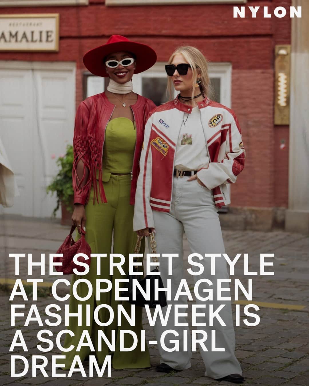 Nylon Magazineのインスタグラム：「Umbrellas were a hot accessory for attendees at Copenhagen Spring 2024 Fashion Week, but gloomy skies and scattered showers didn’t stop them from putting their best fits forward. From coquette-inspired rosettes and ribbons, to a slew of TikTok’s most sought-after ‘core styles — check out our favorite street style looks from #CPHFW at the link in bio.  [Getty]」