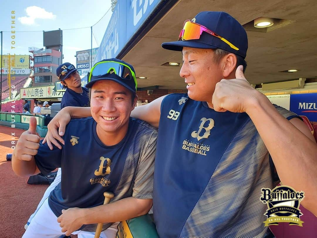 オリックス・バファローズさんのインスタグラム写真 - (オリックス・バファローズInstagram)「#杉本裕太郎 #ラオウ #練習参加 #山足達也 #山の日 #山足の日 #小田裕也 #楽天モバイルパーク宮城 #全員で勝つ！！ #Bs2023 #buffaloes #baseball #ORIX #プロ野球」8月11日 17時14分 - orix_buffaloes