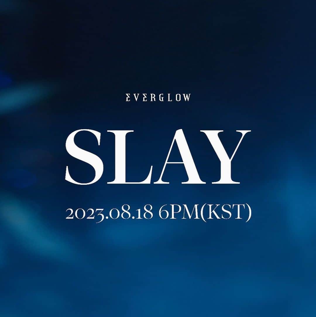 EVERGLOWのインスタグラム：「EVERGLOW 4TH SINGLE ALBUM  <ALL MY GIRLS> SLAY MV Teaser #YIREN  ▶ https://youtu.be/4k_7i300tLw  2023.08.18 6PM (KST)  #EVERGLOW #에버글로우 #ALL_MY_GIRLS #SLAY #이런」