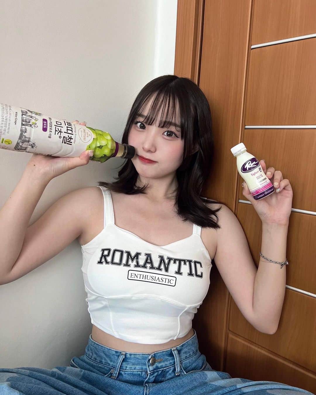 じゅんなのインスタグラム：「最近気になってるフラクトオリゴ糖が入ってる商品見つけたから買ってみたよ！🥺 飲みやすくてめちゃおいしかった！🤤🤤脂肪燃焼もサポートしてくれるらしいからピラティス行く前に飲むようにする〜💪   #PR #フラクトオリゴ糖 #韓国」