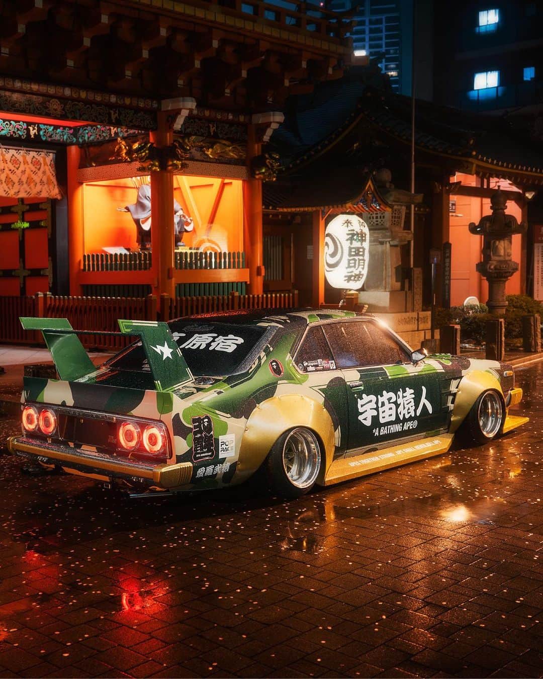 I.T IS INSPIRATIONさんのインスタグラム写真 - (I.T IS INSPIRATIONInstagram)「BAPE®️ x POPRACE collaboration pays homage to Bōsōzoku, a Japanese subculture known for customizing cars and bikes. The road-ready Skyline C210 has been modified based on the collaborative design, featuring BAPE®️ 30th Anniversary Logo, ABC CAMO, and slogans paying tribute to Bōsōzoku. It's not just a scaled-down version of the popular streetcar, but also a highly praised item that you can add to your collection.   - #abathingape #bape #POPRACE #KAIDORACER #ITHK」8月11日 18時44分 - ithk