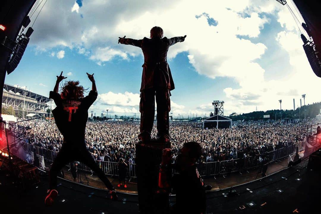 Hydeのインスタグラム：「Rock in Japan was so much fun!♫  #HYDE  #RIJF2023 #ロッキン #フェス #蘇我」