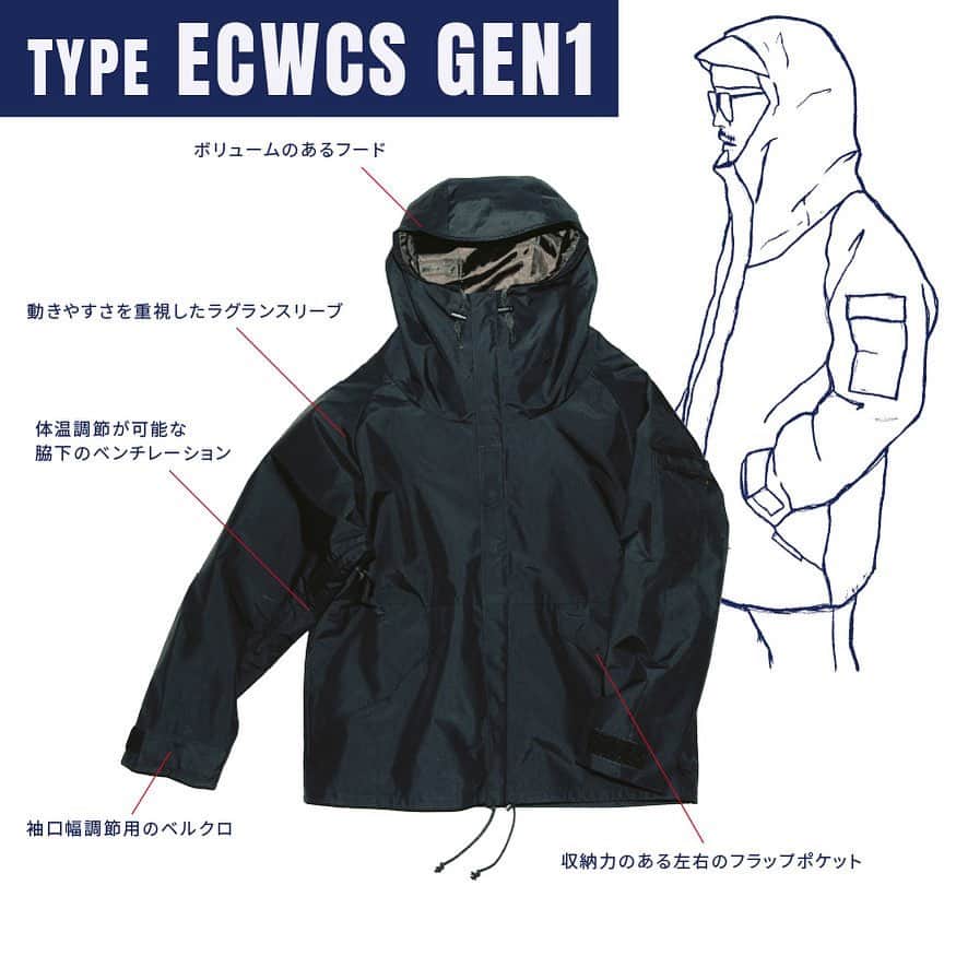 ALPHA INDUSTRIES JAPANさんのインスタグラム写真 - (ALPHA INDUSTRIES JAPANInstagram)「📝𝑻𝒀𝑷𝑬 𝑬𝑪𝑾𝑪𝑺 𝑮𝑬𝑵𝟏  "ECWCS"とは、Extreme Cold Weather Clothing Systemの省略形で、極寒冷気候衣料システム＝極寒冷地用を意味する。  1980年代後半に正式採用された防寒パーカーで、当時の新素材であったゴアテックスを使用していたため、一般にゴアテックスパーカーと呼称される。 防水性・保温性・耐久性に優れ、寒冷地以外の兵士にも使用される。 インナーでも一枚でも着用でき、年間を通して着回しもできるため現代でも重宝される一着。  #alpha_industries_japan #alpha_industries #ALPHAINDUSTRIES #ALPHA #ALPHASHOP #MA1 #ecwcsgen1 #ecwcs」8月11日 19時30分 - alpha_industries_japan