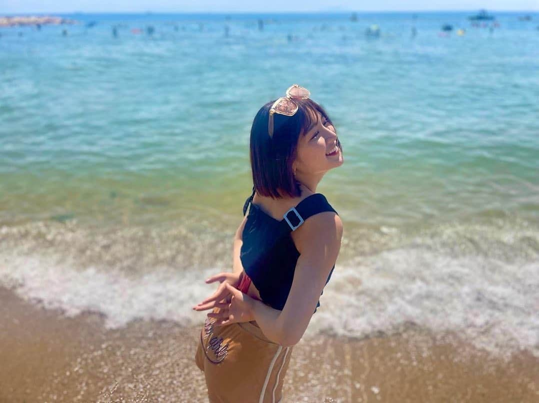 小野瑞歩さんのインスタグラム写真 - (小野瑞歩Instagram)「何年かぶりの夏の海🐬  #つばきファクトリー #小野瑞歩 #海」8月11日 19時32分 - mizuho_ono.official