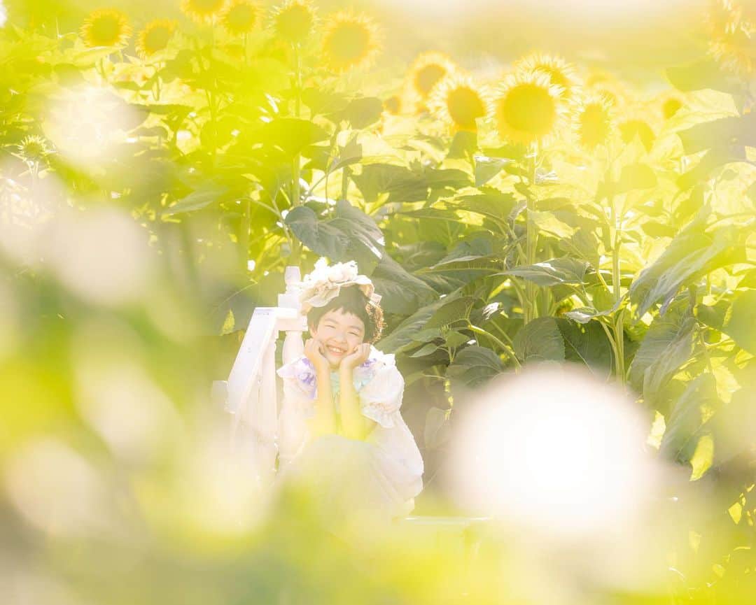 保坂さほさんのインスタグラム写真 - (保坂さほInstagram)「#そとさほ ロケの個人撮影♡ 実は空いた時間にちょこちょこ受けてます♪  先週ロケハンした向日葵畑が全て枯れていて呆然、、😱 気を取り直して同じエリアの唯一満開だった向日葵畑で撮影してきました🌻  背が高い向日葵だったので、旦那さん手作りの階段を持ち込んで撮影♡ちょうど良い高さで夕焼けの光と満開の向日葵で大満足な写真が撮れました❤️  そのあとすぐ近くの海でもサンセット撮影したよ♡  人がいなくてセットが置ける向日葵畑を探し、特別に許可取りしてくださった千葉県のフォトスタジオ  @photostudio_mou_masaki @photostudio_mou_takuro さん、今回も本当にありがとうございました♡  こちらのフォトスタジオは今年5月に保坂さほプロデュースさせて頂き、現在リニューアルしたスタジオで個人撮影を受けています♡ ぜひチェックされてください💕  ♡  ♡  ♡  #保坂さほ#ロケ#ロケーションフォト #ロケーション撮影 #キッズ撮影会#キッズ撮影#ベビー撮影会#ベビー撮影#ファミリーフォト#ファミリーフォト撮影 #東京ママ#東京キッズ#関東ママ#関東キッズ#ママフォトグラファー#ママカメラ#ママカメラマン#ママカメラ部 #東京フォトスタジオ#東京写真館#フォトスタジオ#写真館#ロケーション撮影会 #ロケ撮影会#埼玉ママ#ロケ撮影 #ロケハン#ロケーション撮影 #ひまわり撮影#向日葵撮影」8月11日 19時57分 - saho_hosaka
