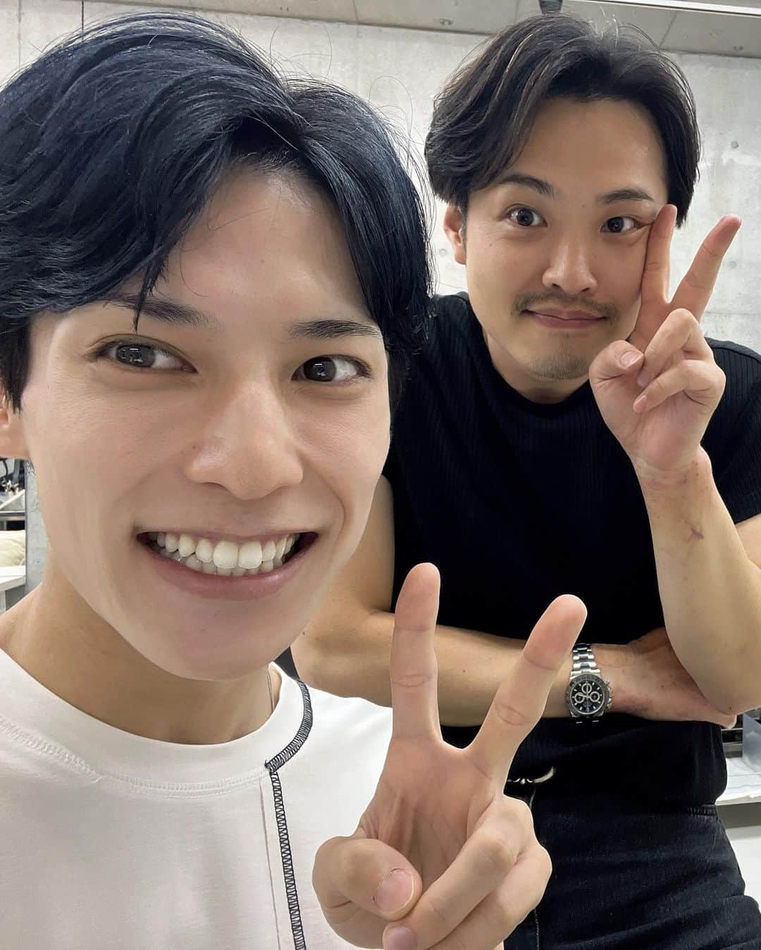 福田佑亮さんのインスタグラム写真 - (福田佑亮Instagram)「멋지게 해 주었어 ☺️  @eclat_shunnnsukeman   本当にありがとうございます！ デビューライブ頑張っちゃおーっと🥰」8月11日 20時57分 - kindan_skile_u