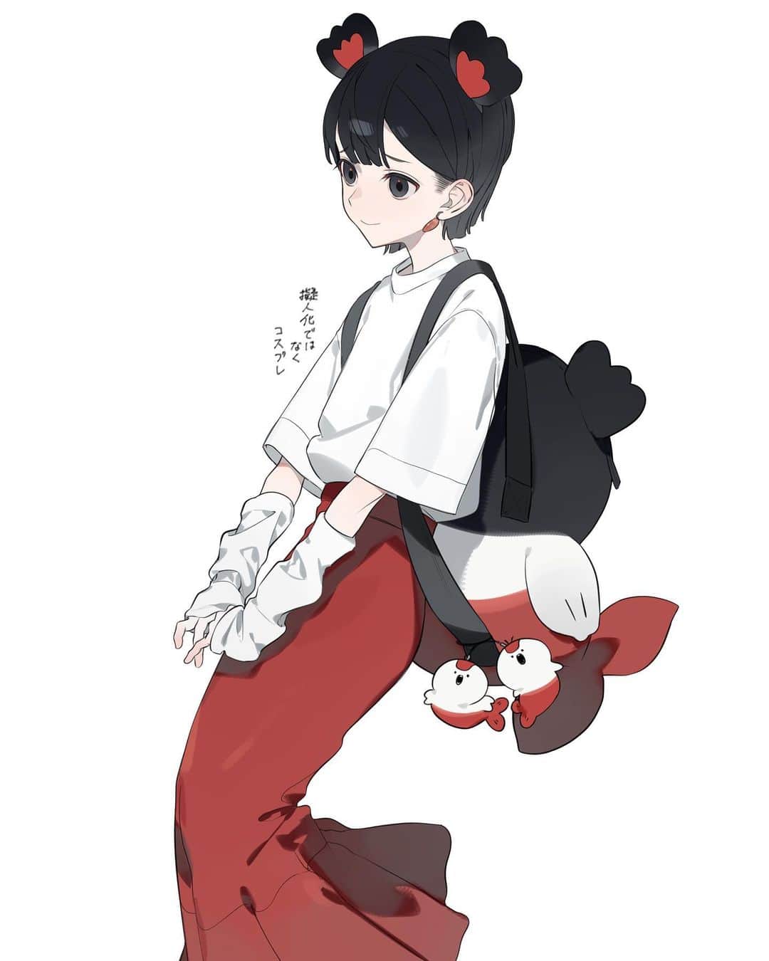 水視ずみのインスタグラム：「セイレーンちゃん(コス) #illustration #drawing #illustrator #イラストグラム #いらすとぐらむ」