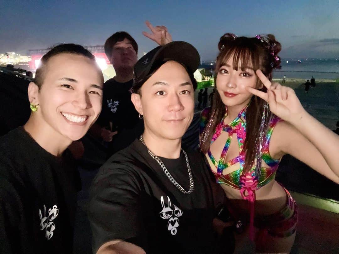 DJ DAIKI（若林大輝）のインスタグラム：「Music circus🎪Osaka🎧 DJてんちむ&ベアラビ🐻🐰 . フェス初日メインステージ大トリ 盛り上がってくれたみなさん ありがとうございました！！ . みんなとまた最高の夏の思い出ができた😊 残り短い夏だけどまだまだたくさん 夏の思い出作っていこう🔥🔥」