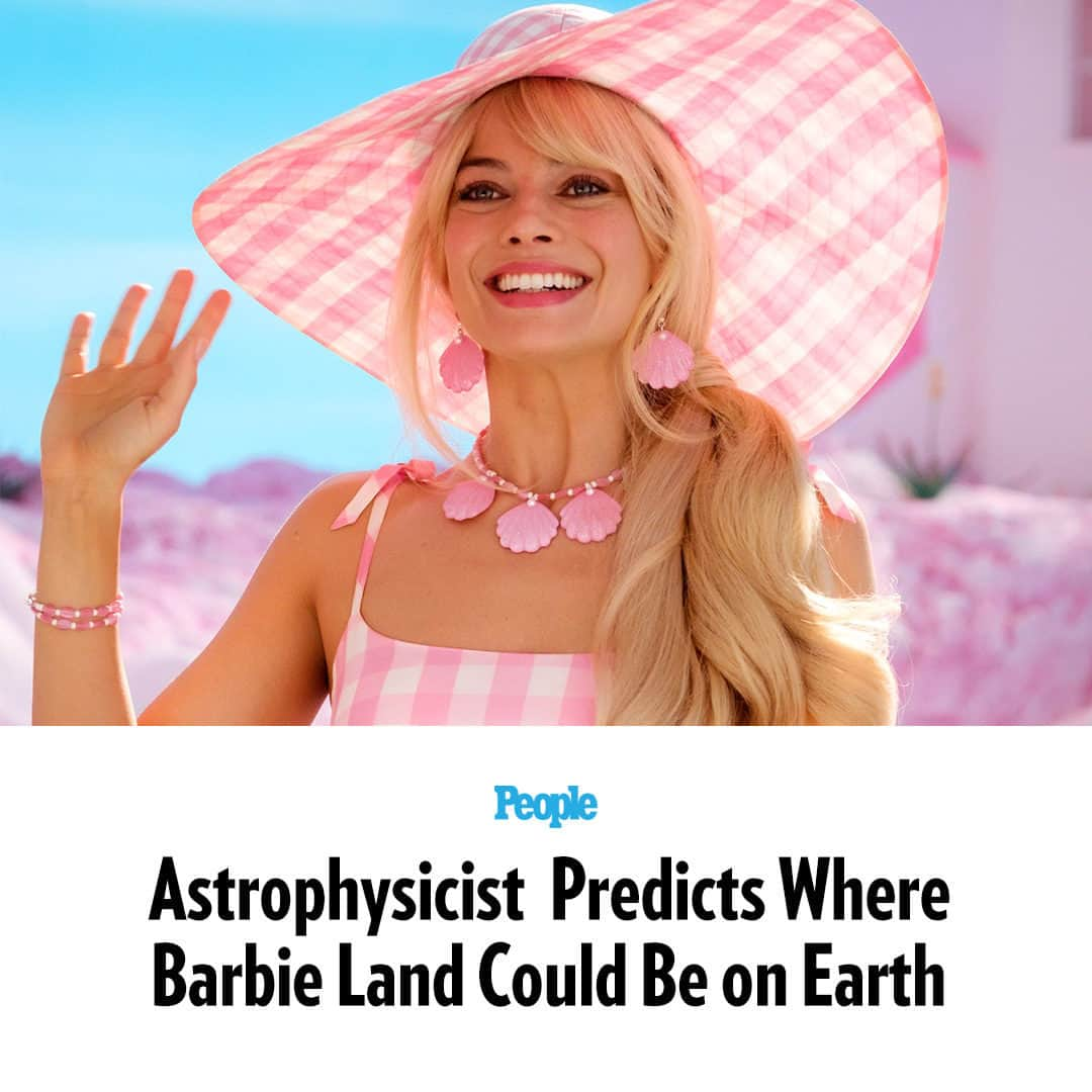 People Magazineさんのインスタグラム写真 - (People MagazineInstagram)「Astrophysicist #NeildeGrasseTyson has a new #Barbie scientific theory, and we're kind of surprised.  The #Cosmos host took it upon himself to figure out where Barbie Land may be, and while he admits he's not a "special expert" on the iconic #Mattel doll, we do trust him when it comes to the stars.   In a video posted to Facebook, Neil said: "In Barbie the Movie, the Moon's orientation places Barbie World between 20 & 40 degrees North Latitude on Earth."  "Trees further constrain latitude between 20 & 30 degrees. The Sun & Moon rose & set over the ocean," he added. "So if it’s in the #UnitedStates, then #BarbieWorld lands somewhere in the #FloridaKeys." Where did you think #BarbieLand was?  Click the link in bio for the full explanation. | 📷 : Warner Bros」8月11日 22時10分 - people