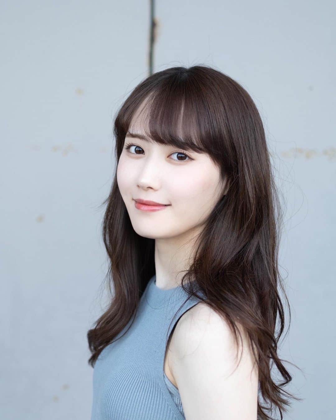 西潟茉莉奈のインスタグラム：「. . おしゃべり会ありがとうございました🩵🩹 夏コーデでした🌻 . . dress  #snidel sandals  #snidel . . #あのべつ　#ngt48  #夏コーデ  #ootd」