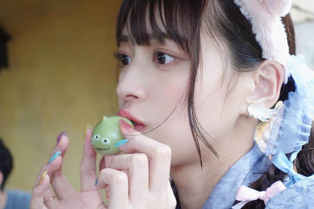 藤田いろはのインスタグラム：「⁡ ⁡ ででにいったら定番のやつをがんばるわたし ⁡ ⁡」