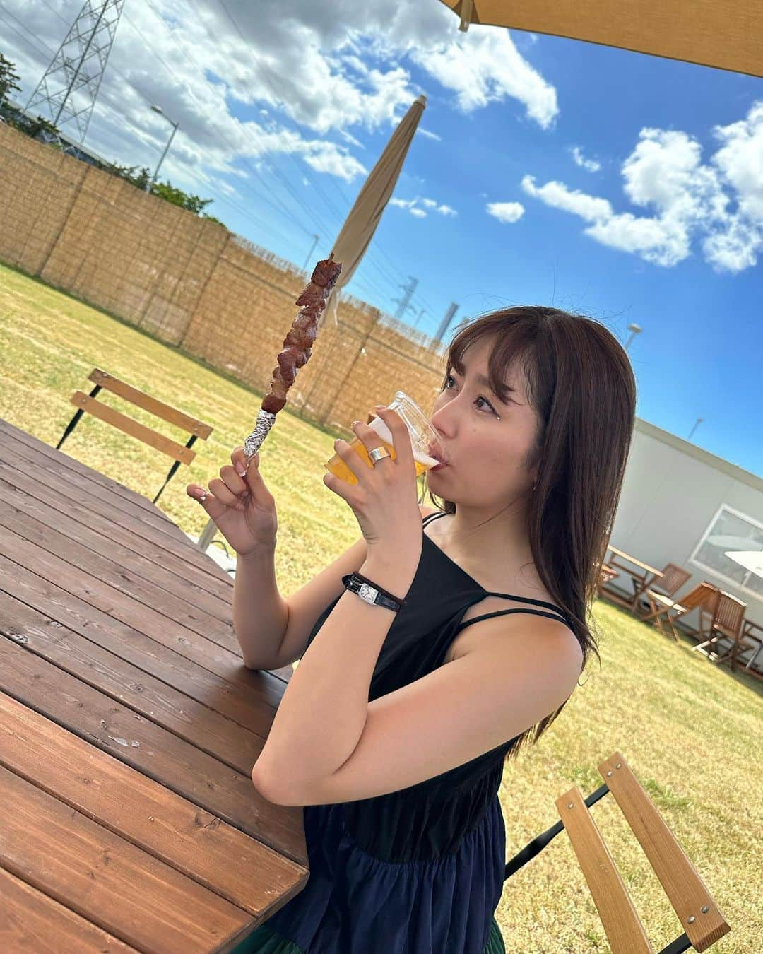 佐々木彩夏さんのインスタグラム写真 - (佐々木彩夏Instagram)「🤎  わーかったよ載せますよ🍺笑  #ロッキン #rockinjapan  #乾杯あーりん  #あーりんぐらむ」8月11日 22時36分 - ayaka_sasaki_official