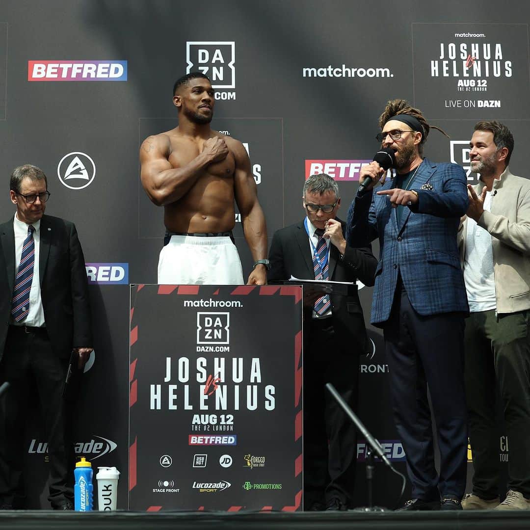 アンソニー・ジョシュアのインスタグラム：「I apologise God, I got to raise hell.  ⏳ @daznboxing」