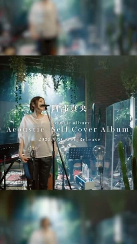 阿部真央のインスタグラム：「2023.9.20 (wed) Release『Acoustic -Self Cover Album-』Studio Session Live ティザー映像💐  Blu-ray•DVDに収録  #阿部真央 #あべま」