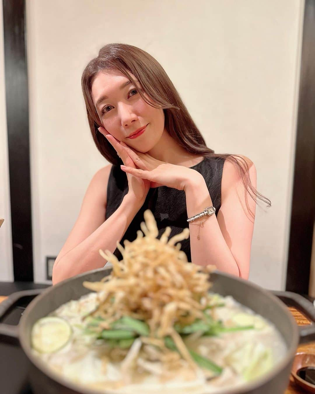 穂川果音さんのインスタグラム写真 - (穂川果音Instagram)「もつもつ🤤  #福岡グルメ　#foodie #もつ鍋」8月11日 23時36分 - hokawakanonn