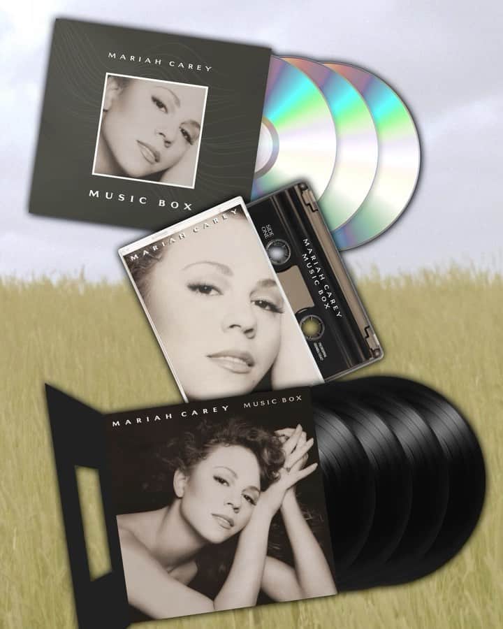 マライア・キャリーのインスタグラム：「Get Music Box 30th Anniversary Edition on cassette, 3CD and 4LP ✨ Order now @ mariahcareyshop.com & mariahcarey.lnk.to/MusicBox30MC 💿💖🎉 #MusicBox30」