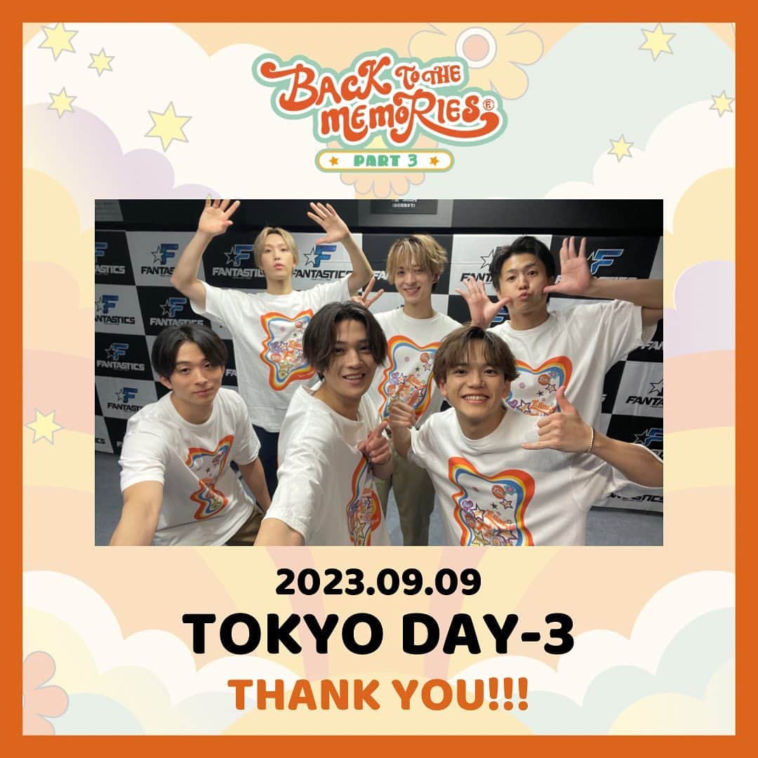 FANTASTICS from EXILE TRIBEさんのインスタグラム写真 - (FANTASTICS from EXILE TRIBEInstagram)「. BACK TO THE MEMORIES PART3  TOKYO DAY-3🎪  #FANTASTICS #FANTASTIC6  #BTTM」9月9日 20時22分 - fantastics_fext