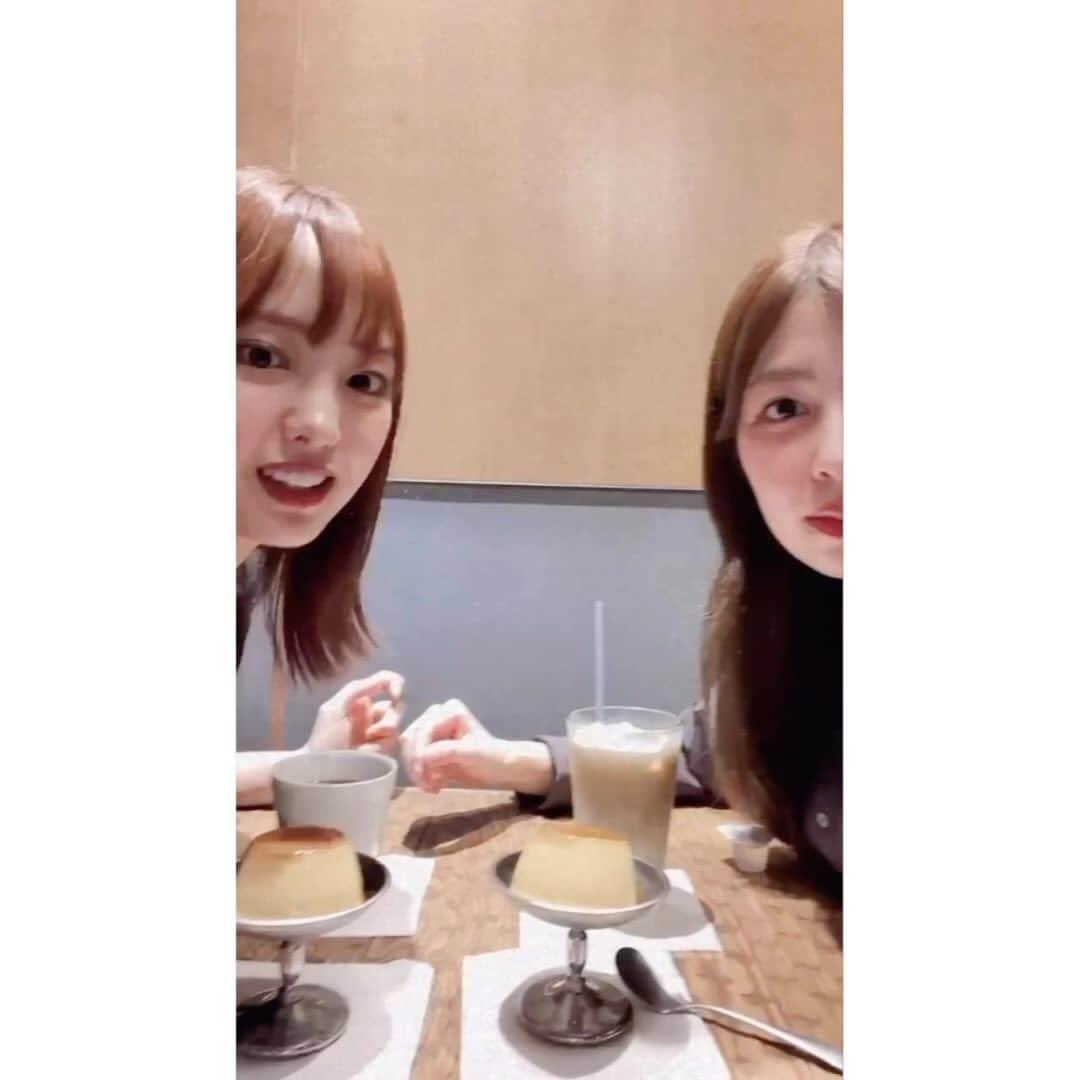 南波志帆のインスタグラム：「先日、久しぶりに愛しのはるちゃんと🥰  🍮❤️  @harunaiikubo_official」