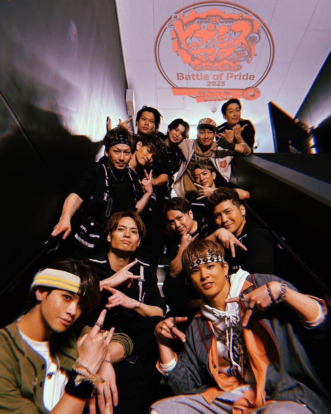 のインスタグラム：「『ヒプノシスマイク -Division Rap Battle-』Rule the Stage -Battle of Pride 2023- YOKOHAMA🤩🤩🤩🤩🤩  サイコー最強のDDBと😍 ⁡ thank you🎤🎤🎤🎤🎤 ⁡ #ヒプノシスマイク #ヒプステ #ヒプステbop #みんなの友達」
