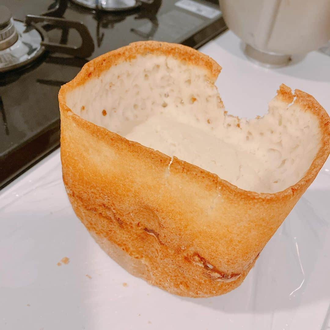 夏目樹里のインスタグラム：「🍞失敗なくして成功なし🍞 （つまみ食いあり）」