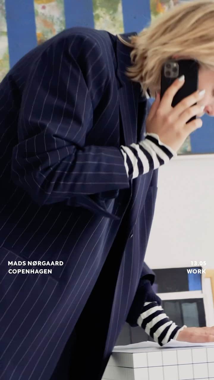 マッツノーガードのインスタグラム：「13.05 Work.  Shop our latest collection at madsnorgaard.com  #madsnorgaard」