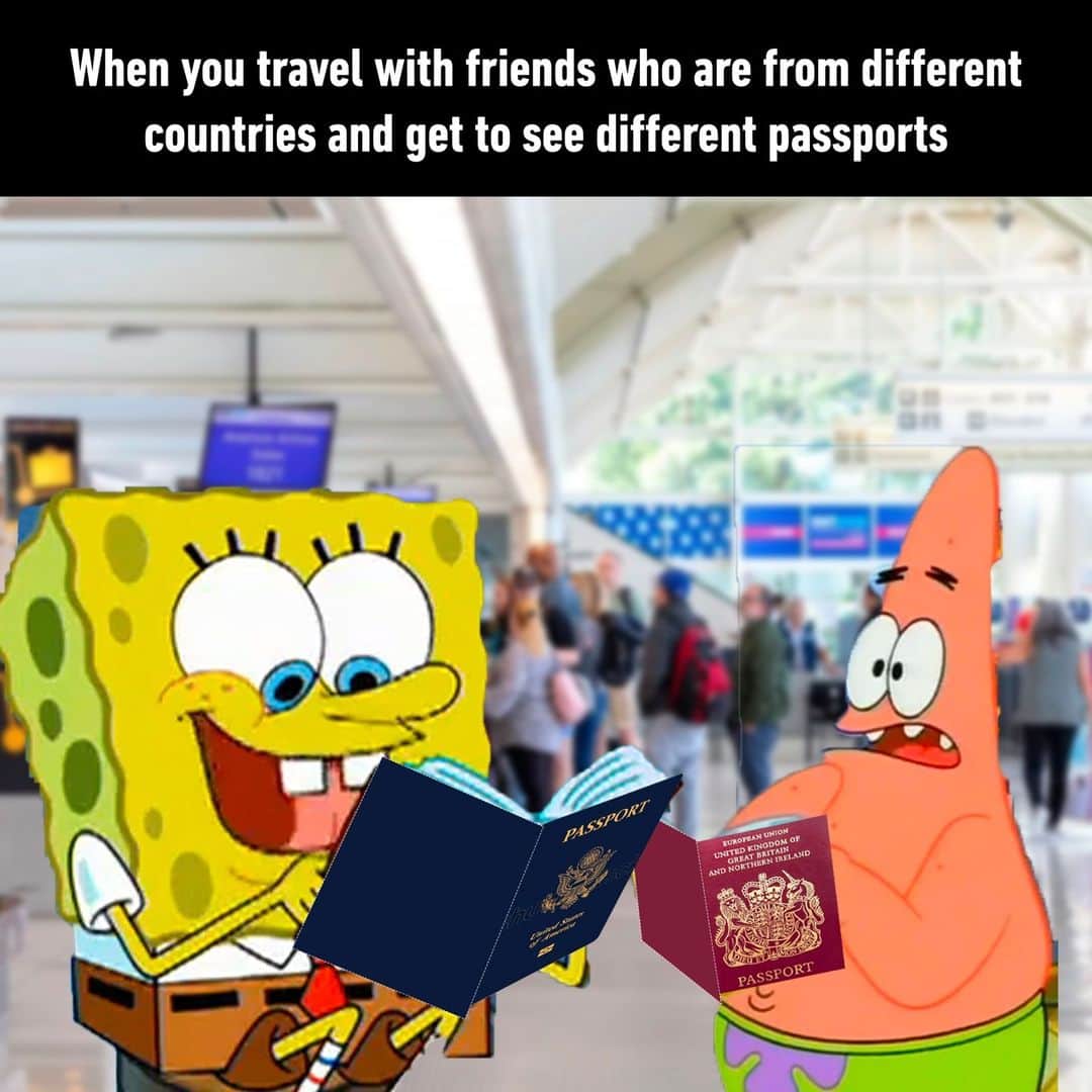 のインスタグラム：「curious  - #travel #friends #passport #memes #9gag」