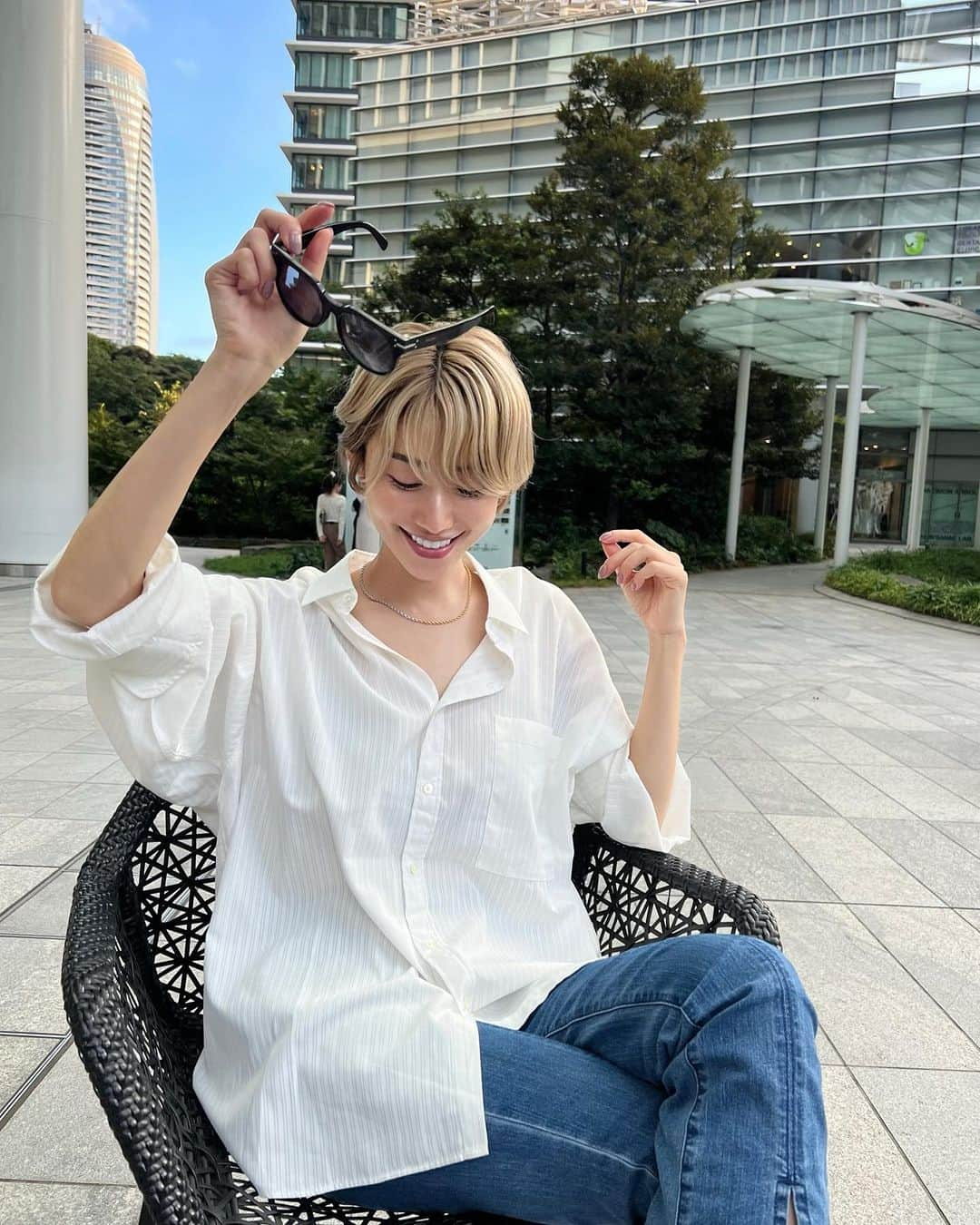 &mさんのインスタグラム写真 - (&mInstagram)「湿気凄くて髪うねうね😟」9月9日 22時18分 - oc.ym