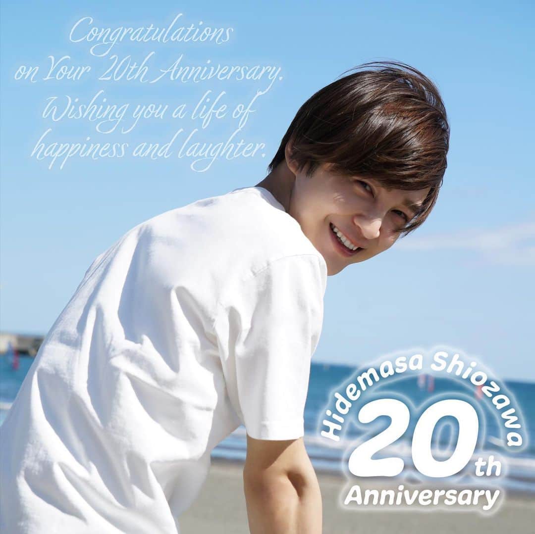塩澤英真のインスタグラム：「20th Anniversary of debut!! お祝いしてくださった皆さん、本当にありがとうございます！  今も皆んなと綺麗な日々を共に出来てとても幸せです。  Thanks to...// all of staff and all of fans💎  #塩澤英真 #塩澤英真20周年 #hidemasashiozawa_20th」